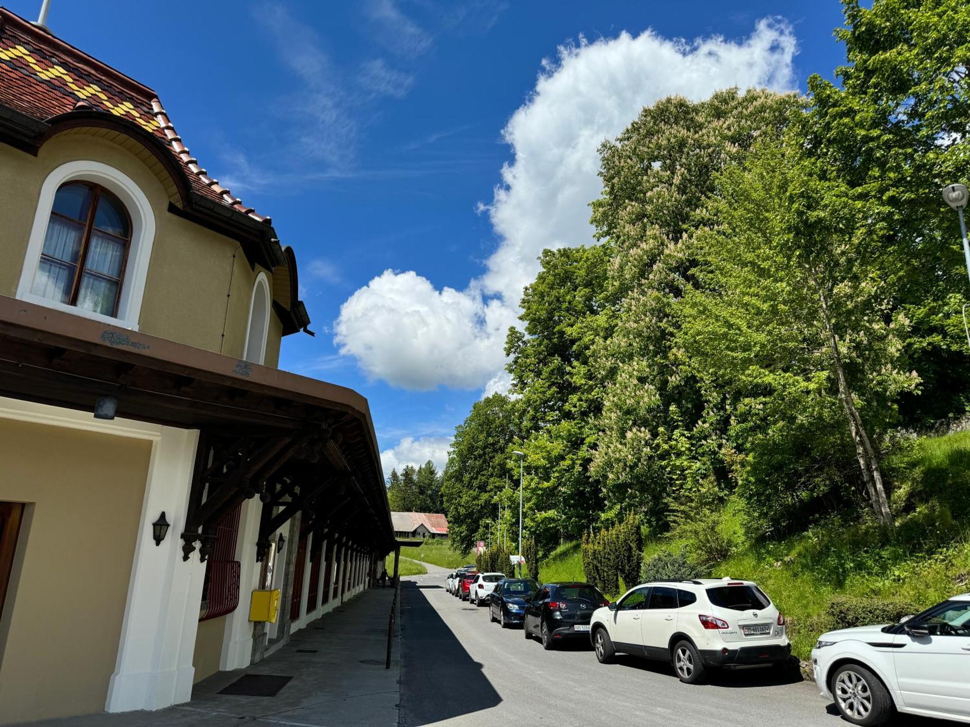 Buffet De La Gare Hotel Montreux Exterior foto